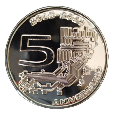 Token - Bolivarcoin 5th anniversary Bitcoin back