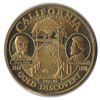 Token - California Gold Discovery California Sesquicentennial front