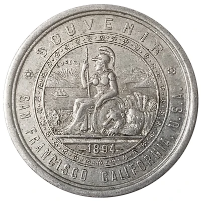 Token - California Midwinter Exposition back