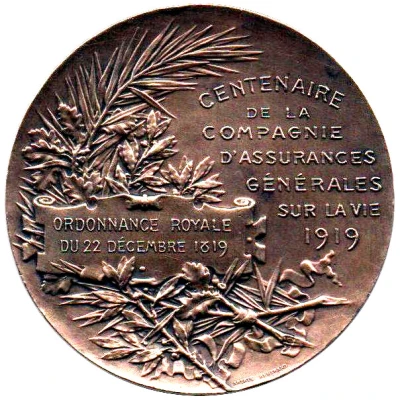 Token - Centenaire Assurances Générales ND back