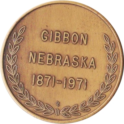 Token - Centennial Gibbon, Nebraska back
