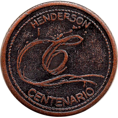 Token - Centennial of the City of Henderson back