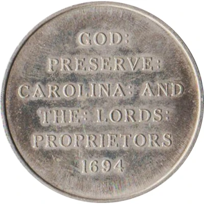 Token - Charleston, South Carolina Tricentennial Elephant Token ND back