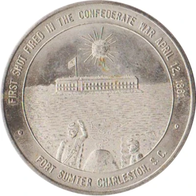 Token - Charleston, South Carolina Tricentennial First Shot Fired in the Confederate War ND front