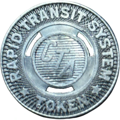 Token - Chicago Transit Authority Chicago, Illinois ND back