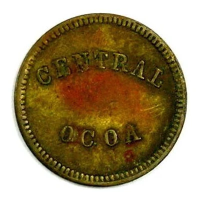 Token - Cinco Centavos (Central Ocoa Sugar Mill) ND front