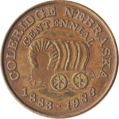 Token - Coleridge, Nebraska Centennial front