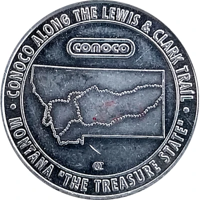 Token - Conoco Along The Lewis And Clark Trail (Bear) ND front