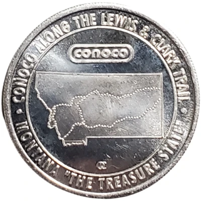 Token - Conoco Along The Lewis And Clark Trail (Teepee) ND front