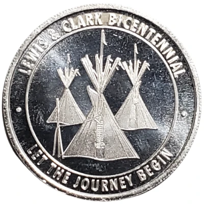 Token - Conoco Along The Lewis And Clark Trail (Teepee) ND back