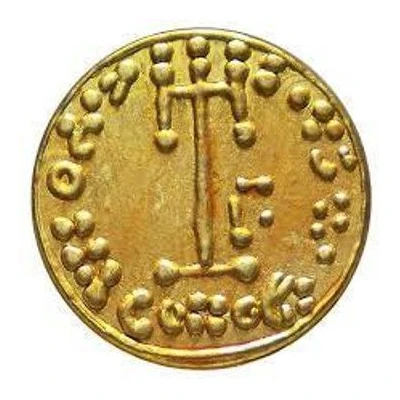 Token - Copy of Tremissis coin of Constantine IV AD668-685 ND back