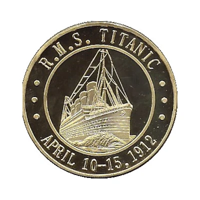 Token - Elizabeth II (R.M.S. Titanic) ND front