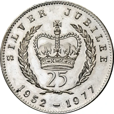 Token - Elizabeth II Silver Jubilee back