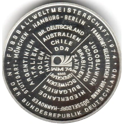 Token - FIFA World Cup 1974 Stuttgart back