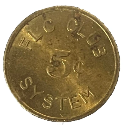 Token - FLC Club 5 Cents System ND front