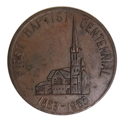Token - First Baptist Centennial front