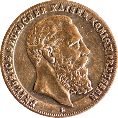 Token - Frederick III (Preussen) ND front