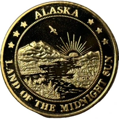 Token - Fur Rendezvous Anchorage, Alaska back