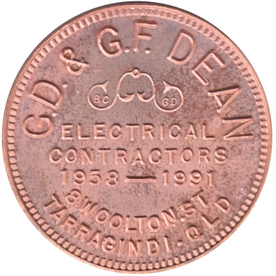 Token - G.D & G.F Dean Electrical Contractors front