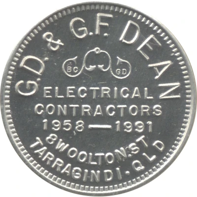 Token - G.D & G.F Dean Electrical Contractors front