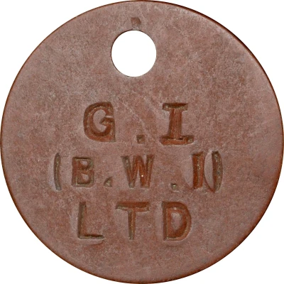 Token (Geest Industries Limited; GI, BWI) ND front