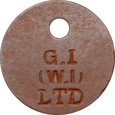 Token (Geest Industries Limited; GI, WI) ND front