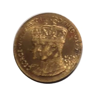 Token - George VI and Elizabeth Coronation ND front