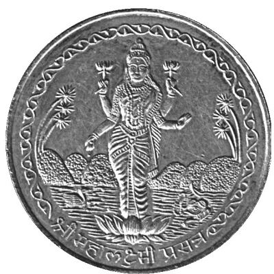 Token (Goddess Laxmi) ND front