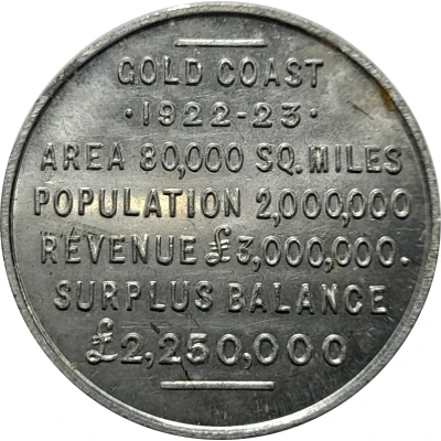 Token - Gold Coast Cocoa 1922-23 ND back