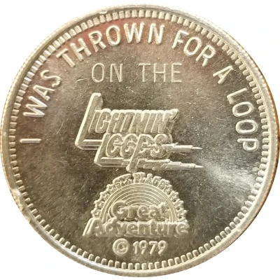 Token - Great Adventure Lightnin Loop front