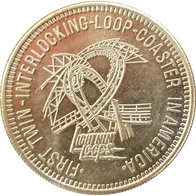 Token - Great Adventure Lightnin Loop back