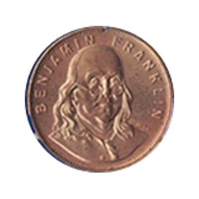 Token - Great Americans Benjamin Franklin front