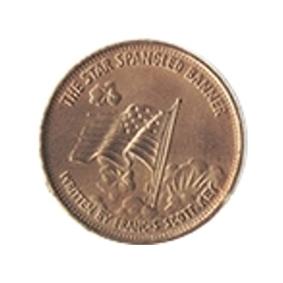 Token - Great Americans Francis Scott Key back