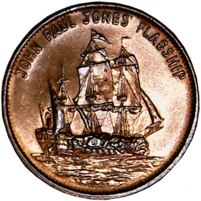 Token - Great Americans John Paul Jones back