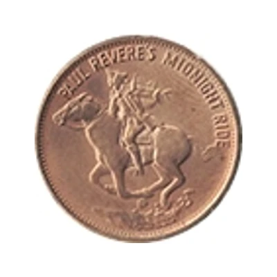 Token - Great Americans Paul Revere back