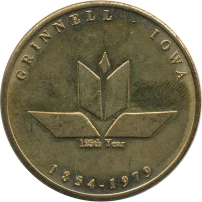 Token - Grinnell, Iowa 125th Year back