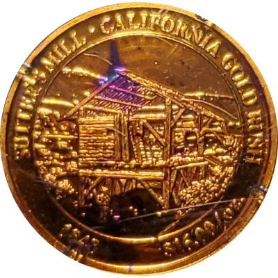 Token - History of Gold California gold rush ND front