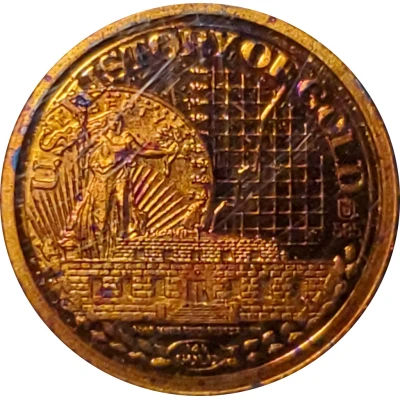 Token - History of Gold California gold rush ND back