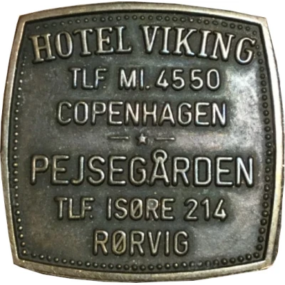 Token - Hotel Viking (Rørvig) ND back