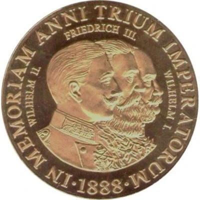 Token - In Memoriam Anni Trium Imperatorum ND front