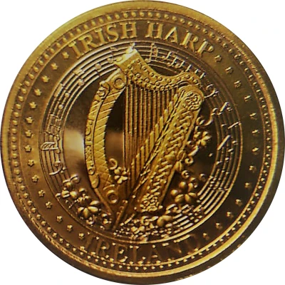 Token - Irish Harp ND front