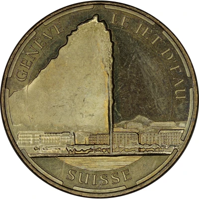 Token - Jet d'eau de Genève Monnaie de Paris front