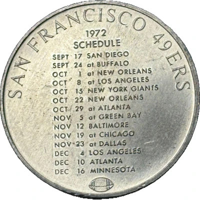 Token - Johnnie Walker Red San Francisco 49ers back