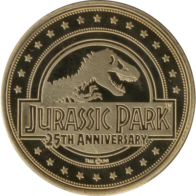 Token - Jurassic Park 25th Anniversary; T-Rex; gold edition ND back