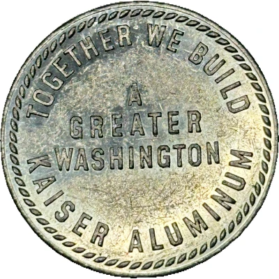 Token - Kaiser Aluminium Centennial Vancouver, Washington back