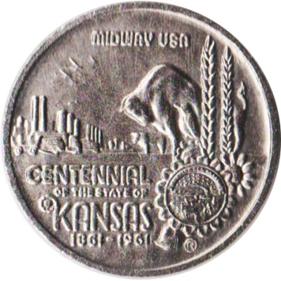 Token - Kansas Centennial Johnson County front