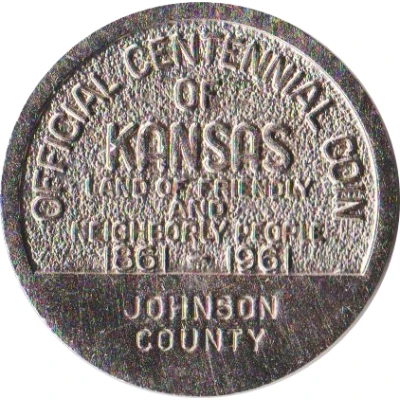 Token - Kansas Centennial Johnson County back