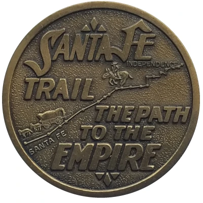 Token - Kansas Centennial Santa Fe Trail back