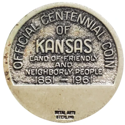 Token - Kansas Centennial back