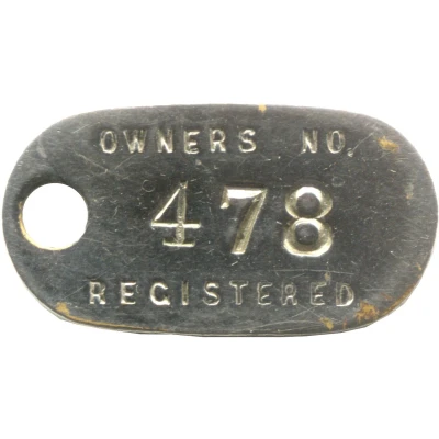 Token Key Tag - W.J. Rainger (Victoria Arcade - Auckland) ND back